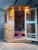 COMBI SAUNA INFRAROOD MET OPGIETKACHEL GRATIS BEZORGD! 🚚, Complete sauna, Ophalen of Verzenden, Zo goed als nieuw, Fins of Traditioneel