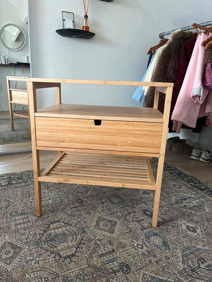 Nachtkastje Nordkisa - 60x40x67,5 cm, Huis en Inrichting, Kasten | Dressoirs, Zo goed als nieuw, 50 tot 100 cm, 25 tot 50 cm, Met lade(s)