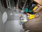 Staande lamp met twee lichtpunten metaalkleur, Ophalen, Gebruikt, 150 tot 200 cm