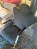 Zwarte designerstoel, Huis en Inrichting, Stoelen, Ophalen, Gebruikt, Zwart, Metaal