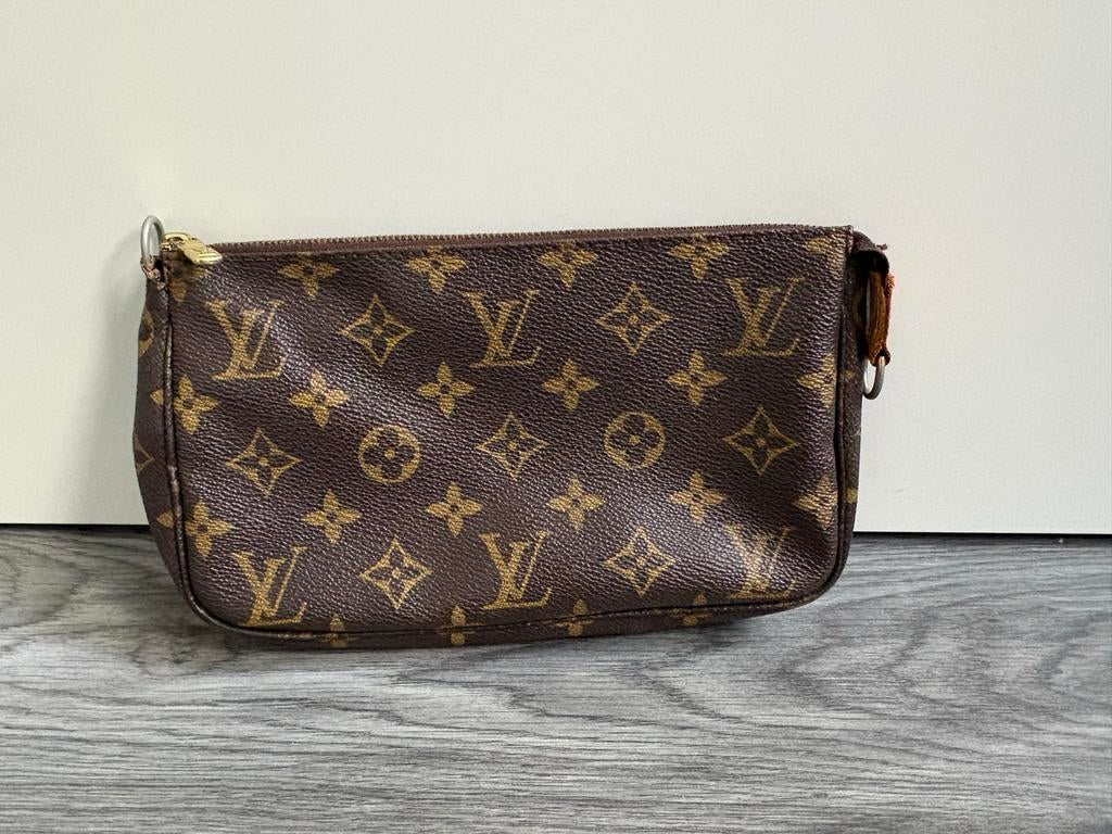 Louis Vuitton Mini Pochette Accessoires - Gebruikt, Ophalen of Verzenden, Gebruikt, Bruin, Dame