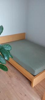 Malm bed 140x200, Huis en Inrichting, Slaapkamer | Bedden, Ophalen, Gebruikt, Bruin, Tweepersoons