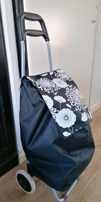 Nieuw:Mooie lichtgewicht boodschappen trolley/tas op wielen, Ophalen, Nieuw, Zwart, 30 cm of meer