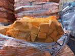 Netzakken met haardhout of aanmaakhout, Tuin en Terras, Haardhout, 3 tot 6 m³, Ophalen, Eikenhout, Blokken