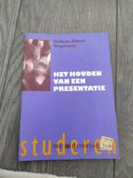 Het houden van een presentatie - Wagenaar, Gelezen, Willem Albert Wagenaar, Alpha, HBO
