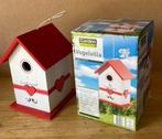 Rood met witte stippen vogel huisje nieuw., Ophalen of Verzenden, Zo goed als nieuw