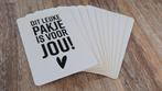 "dit leuke pakje is voor jou" bedankt kaartjes, Ophalen of Verzenden, Nieuw