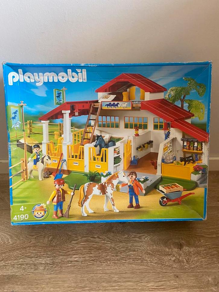 Playmobil manege-speelgoed-paarden-Playmobil, Kinderen en Baby's, Speelgoed | Playmobil, Zo goed als nieuw, Ophalen of Verzenden