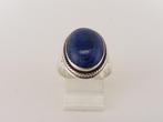 Zilveren ring Lapis Lazuli                              Z148, Sieraden, Tassen en Uiterlijk, Ringen, 18 tot 19, Gebruikt, Blauw