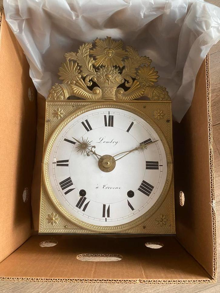Antieke Lombry Comtoise Klok met slinger.., Antiek en Kunst, Antiek | Klokken, Ophalen