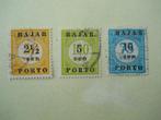 Indonesie 1948 Bajar Porto Opdruk 2.5 - 10 Sen gestempeld, Ophalen of Verzenden, Gestempeld, Zuidoost-Azië