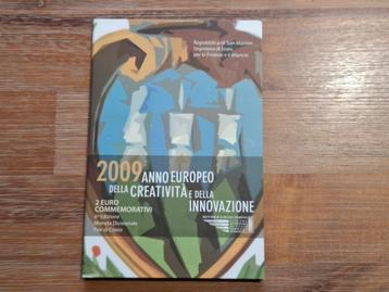 €2 munt 2009 San Marino gelegenheidsmunt in fraaie map beschikbaar voor biedingen