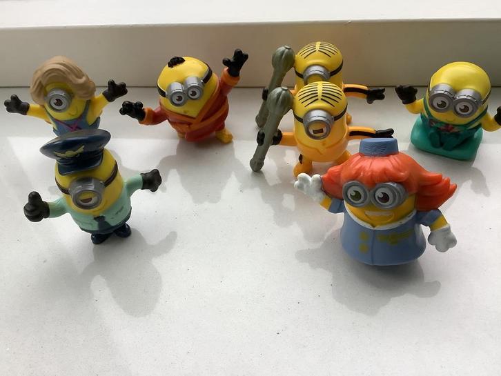McDonalds happy meal minion minions poppetjes mc donalds, Verzamelen, Poppetjes en Figuurtjes, Zo goed als nieuw, Ophalen of Verzenden
