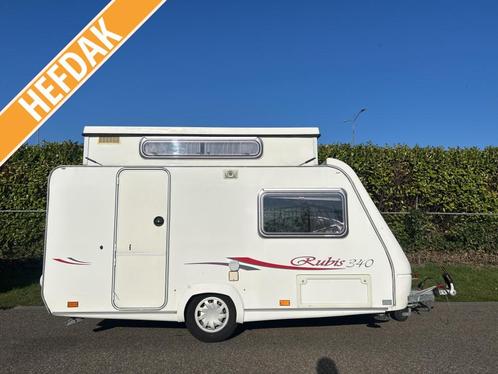 Trigano 340 Rubis 2005 LUIFEL, VAST BED, HEFDAK 6995,, Caravans en Kamperen, Caravans, Bedrijf, tot en met 3, 500 - 750 kg, Standaardzit