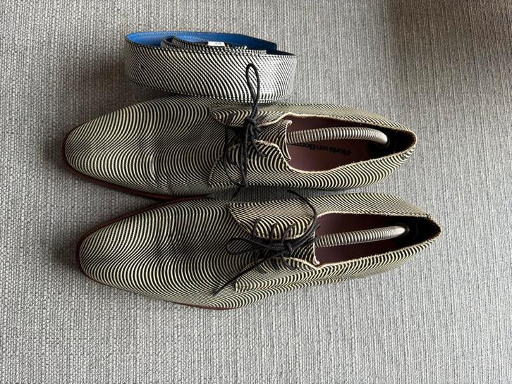 Floris van Bommel Veterschoenen met of zonder riem, Kleding | Heren, Schoenen, Gedragen, Veterschoenen, Zwart, Ophalen of Verzenden