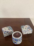 GAUDI setje 2 (pillen/snuisterijen) doosjes en theelicht, Ophalen of Verzenden, Nieuw, Overige materialen, Minder dan 25 cm