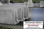 Keerwanden 100x200x60 of 125x200x78 tbv grondstof of voer, Tuin en Terras, Tegels en Klinkers, Verzenden, Nieuw, Beton, Overige typen