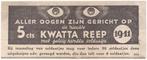 Reclame Advertentie 1936 - Kwatta Reep Chocolade Soldaatje, Verzamelen, Overige typen, Gebruikt, Ophalen of Verzenden