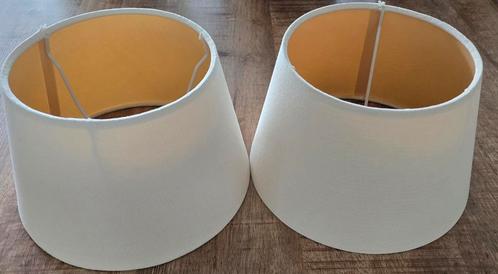 Lampenkap set van  20 cm diameter, Huis en Inrichting, Lampen | Lampenkappen, Zo goed als nieuw, Minder dan 25 cm, Rond, Ophalen