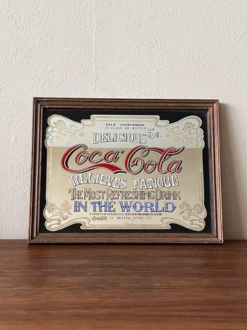 Vintage Coca Cola spiegel mirror retro amerikaans collector beschikbaar voor biedingen