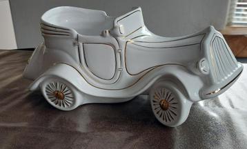 Gave vintage bloempot auto wit 37 cm beschikbaar voor biedingen