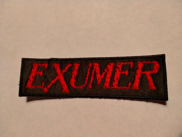 Exumer hardrock heavy metal muziek kleding patch embleem, Verzamelen, Muziek, Artiesten en Beroemdheden, Zo goed als nieuw, Kleding