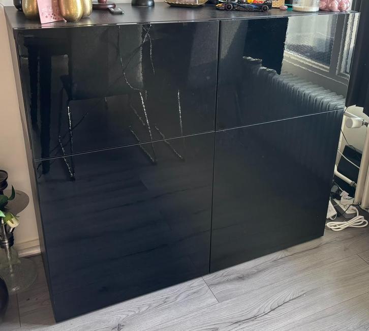 Ikea Besta kast, Huis en Inrichting, Kasten | Dressoirs, Zo goed als nieuw, 100 tot 150 cm, 25 tot 50 cm, Met deur(en), Ophalen