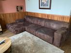 Mooie bruine hoekbank met lounge gedeelte, Huis en Inrichting, Banken | Bankstellen, Ophalen, Gebruikt, Hoekbank, 300 cm of meer