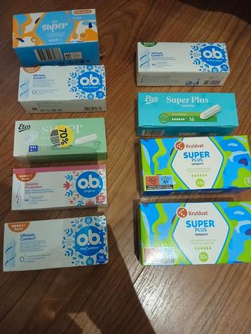 9 doosjes tampons nieuw super en super plus ob kruidvat  beschikbaar voor biedingen