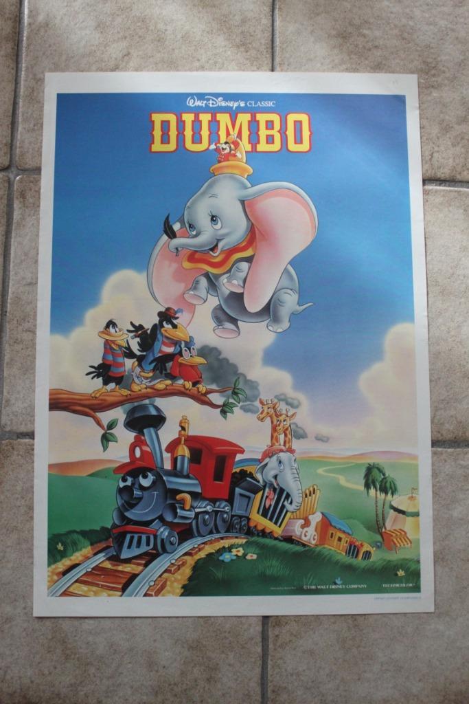 filmaffiche Walt Disney Dumbo filmposter, Verzamelen, Posters, Zo goed als nieuw, Film en Tv, A1 t/m A3, Rechthoekig Staand, Ophalen of Verzenden