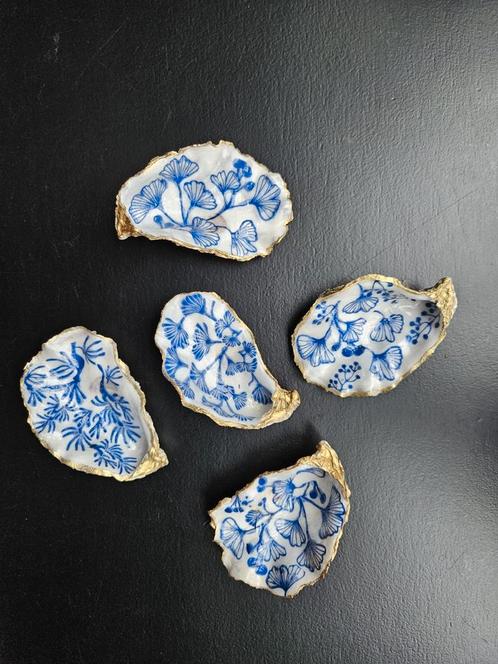 gedecoreerde oesterschelp, Huis en Inrichting, Woonaccessoires | Overige, Zo goed als nieuw, Ophalen of Verzenden