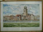 SKYLINE DEVENTER, Huis en Inrichting, Oorspronkelijke maker, Ophalen of Verzenden, Zo goed als nieuw, Schilderij