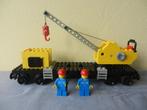 Lego 7814 trein wagon met hijskraan (uit 1980), Ophalen of Verzenden, Gebruikt
