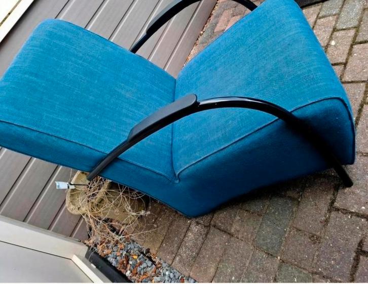 Comfortabele Relaxfauteuil, Huis en Inrichting, Fauteuils, Gebruikt, Metaal, Stof, 50 tot 75 cm, 75 tot 100 cm, Ophalen