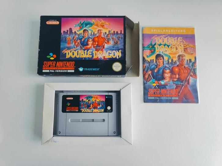 Super Double Dragon Compleet SNES Super Nintendo, Spelcomputers en Games, Games | Nintendo Super NES, Zo goed als nieuw, Vechten