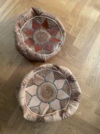 Mooie Marokkaanse poef nieuw, Huis en Inrichting, Banken | Voetenbanken en Poefen, Minder dan 50 cm, Rond, Nieuw, Ophalen of Verzenden