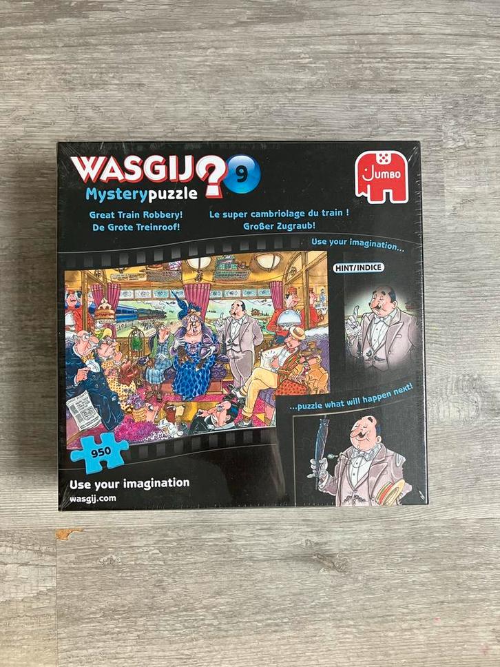 Wasgij Mystery 9: De Grote Treinroof, Hobby en Vrije tijd, Denksport en Puzzels, Nieuw, Legpuzzel, 500 t/m 1500 stukjes, Ophalen of Verzenden