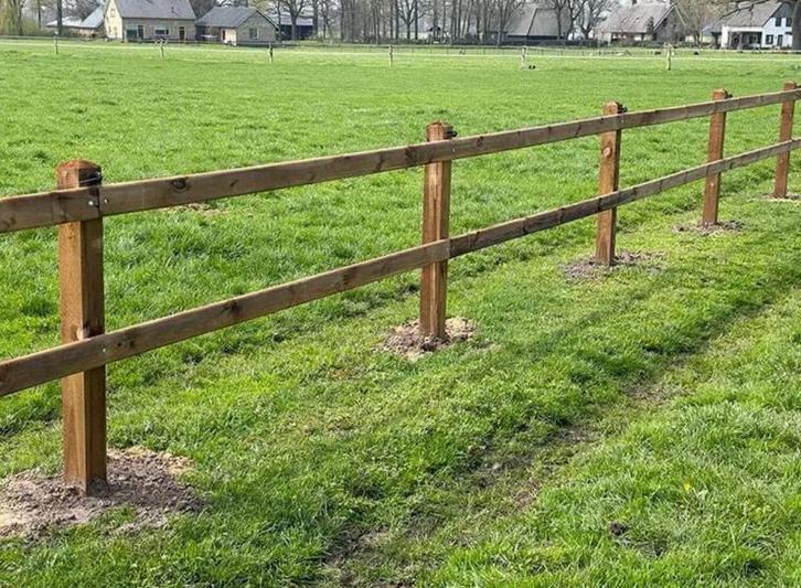 23. Houten hekwerk | hekwerken | paarden omheining, Tuin en Terras, Tuinhekken en Hekwerk, Nieuw, Tuinhek, Hout, Ophalen of Verzenden