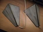 2 Wandlampen Glas in Lood, Ophalen of Verzenden, Gebruikt, Glas, Vintage
