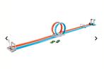 Hot wheels dubbele looping speelset - speelgoed - jongens, Kinderen en Baby's, Speelgoed | Racebanen, Ophalen, Zo goed als nieuw