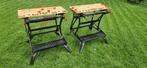 2x Black+Decker Workmate WM825 Werkbanken, Doe-het-zelf en Verbouw, Werkbanken, Ophalen, Gebruikt, Minder dan 70 cm, Inklapbaar