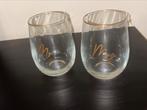 Mr en mrs glazen *zo goed als nieuw*, Verzamelen, Glas en Borrelglaasjes, Ophalen of Verzenden, Zo goed als nieuw