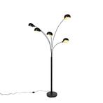 Vloerlamp 5 armige vloerlamp zwart, Huis en Inrichting, Lampen | Vloerlampen, Ophalen, Zo goed als nieuw, 150 tot 200 cm