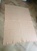Vintage wollen deken retro Aabe lichtroze scheerwol, Huis en Inrichting, Woonaccessoires | Plaids en Woondekens, Ophalen of Verzenden