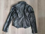 Zwart Lederlook Jasje, Ophalen of Verzenden, Zo goed als nieuw, Maat 36 (S), Zwart