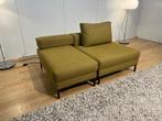 ZGAN Design on Stock Aikon Lounge Fauteuil + Hocker Okergeel, Huis en Inrichting, 100 tot 125 cm, Zo goed als nieuw, 75 tot 100 cm