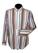 Paul Stuart gestreept overhemd, multicolor, Mt. M, Overige kleuren, Verzenden, Halswijdte 39/40 (M), Zo goed als nieuw