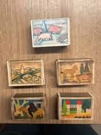 Vintage JURI luciferfoosjes ( houten diertjes ), Ophalen of Verzenden, Gebruikt