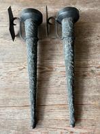 Oude metalen kandelaars, Ophalen, Gebruikt, 50 tot 75 cm, Zwart