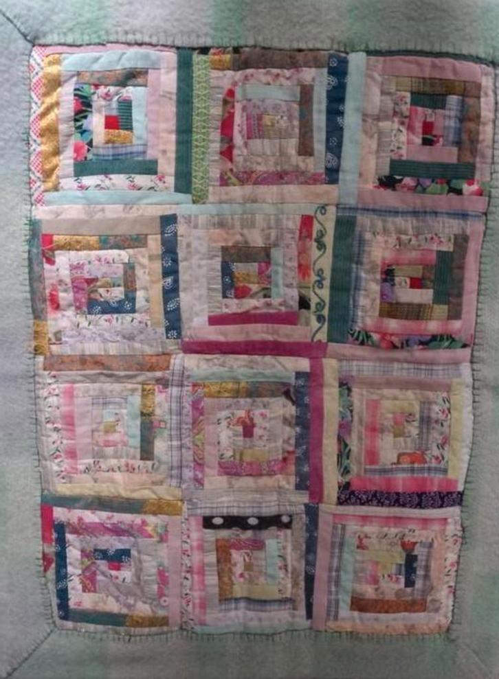 Patchwork deken handmade wandkleed, Huis en Inrichting, Woonaccessoires | Plaids en Woondekens, Nieuw, Ophalen of Verzenden